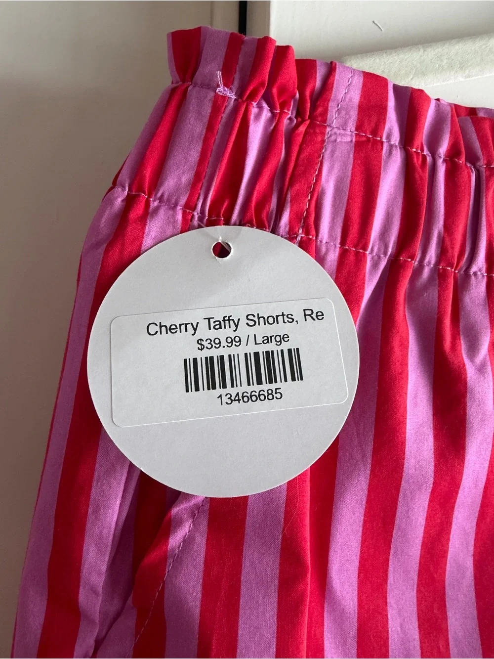 entro Pink and Hot Pink Striped Two-Piece Tank and Shorts Set